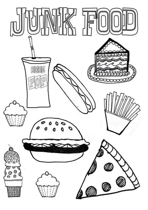Coloring Pages Food Printable