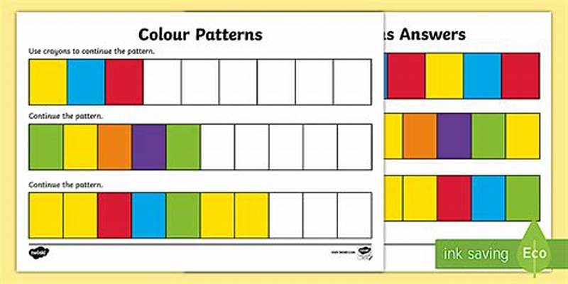 Colour Pattern Worksheet