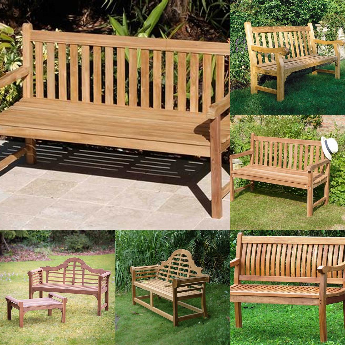 Combo Teak Garden Furniture Bench