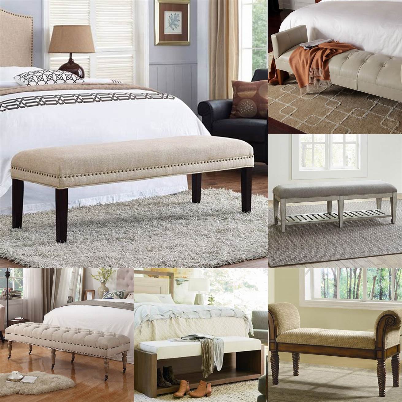 Comfort Last but not least a foot of bed bench can be a cozy and inviting addition to your sleeping area