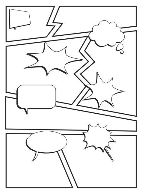 Comic Book Strip Template