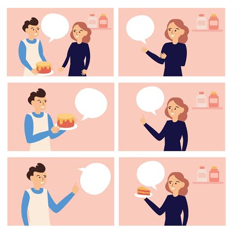 Comic Strip Template With Characters