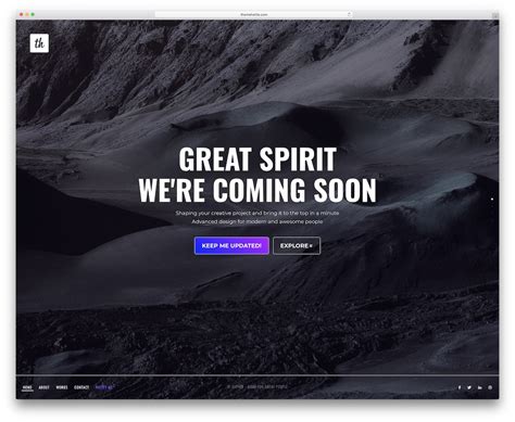 Coming Soon Page Template