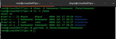 Command to change the default home directory of a user closed