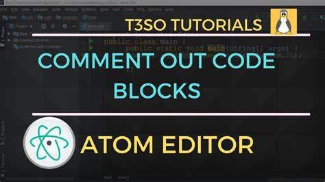 Commenting out code blocks in Atom