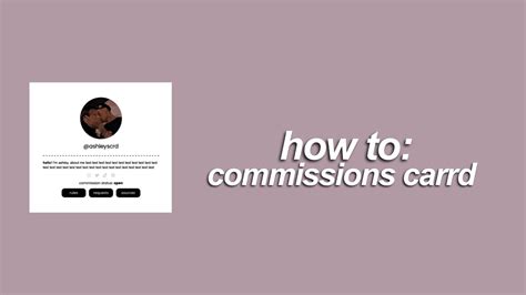 Commissions Carrd Template