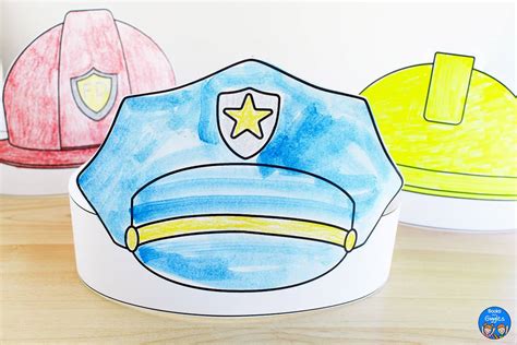 Community Helper Hats Printable Free