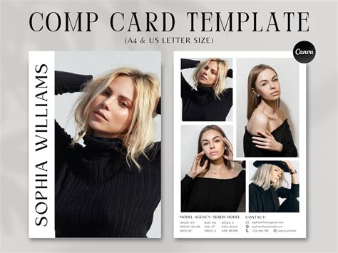 Comp Card Template