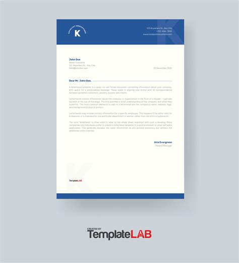 Company Letterhead Template Free