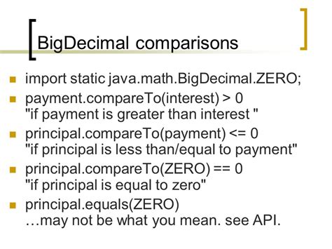 Compare if BigDecimal is greater than zero