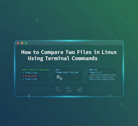 Comparing two files in Linux terminal