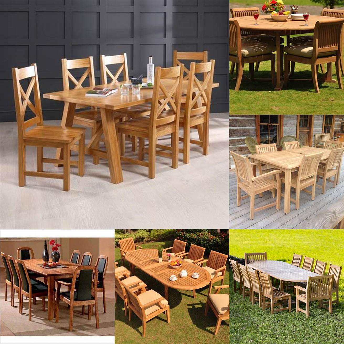 Comparison of Different Teak Wood Dining Tables