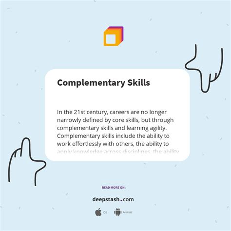 Complementary Skills