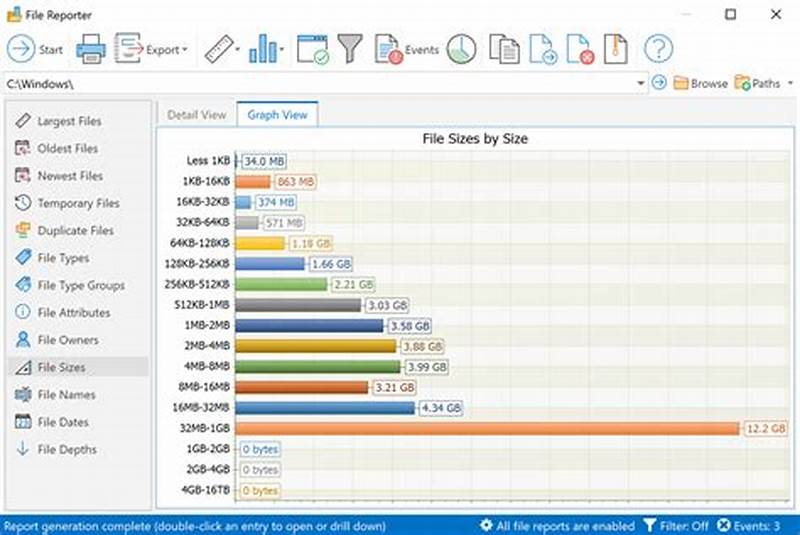 Computer File Size Chart
