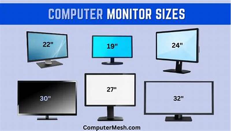 Computer Monitor Sizes Chart In Inches