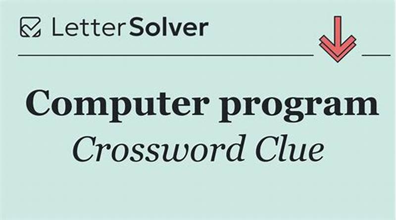 Computer Program For Writing Documents Crossword Clue