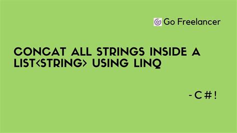 Concat all strings inside a Liststring using LINQ