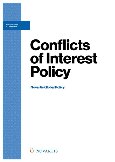 Conflicts Of Interest Policy Template