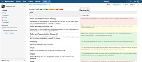Confluence Page Template