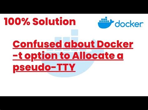 Confused about Docker -t option to Allocate a pseudo-TTY