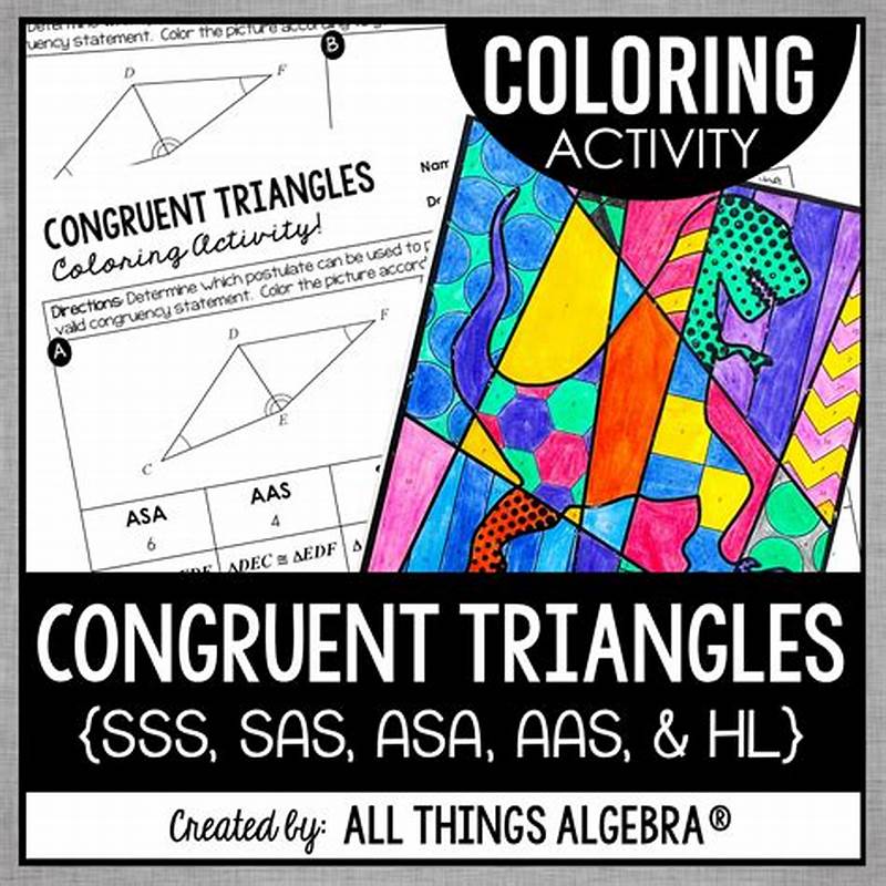 Congruent Triangle Coloring Activity Answer Key