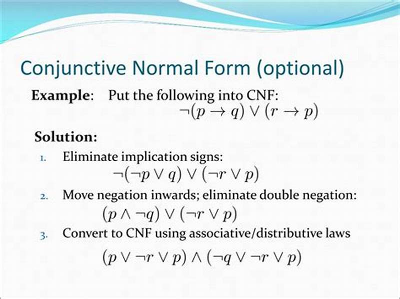 Conjuctive Normal Form