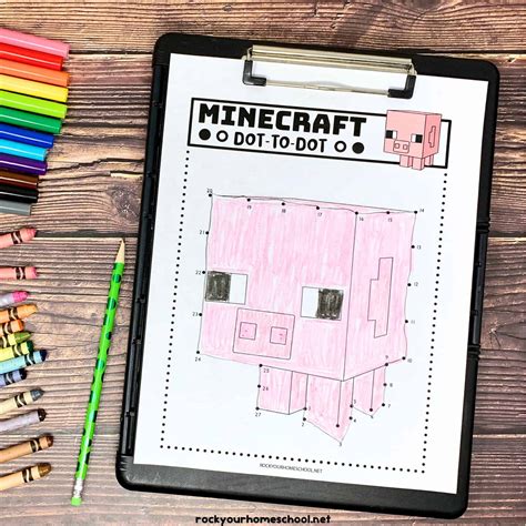 Connect The Dots Printable Minecraft