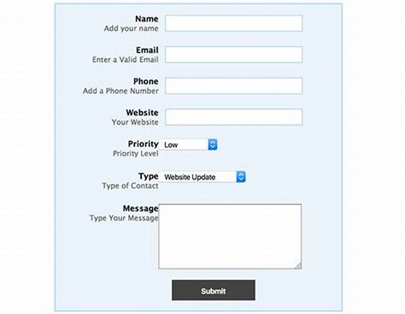 Contact Form In Html With Php Script