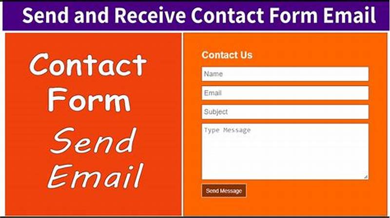 Contact Form To Send Email Javascript