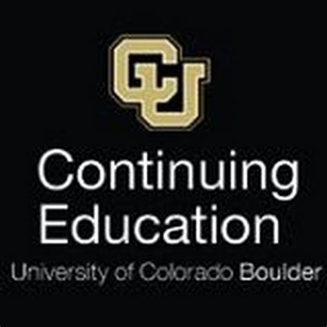 Continuing Education Course Catalogue Cu Boulder