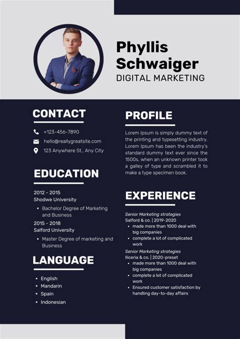 Contoh CV Bahasa Inggris