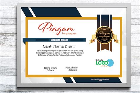 Contoh Desain Piagam