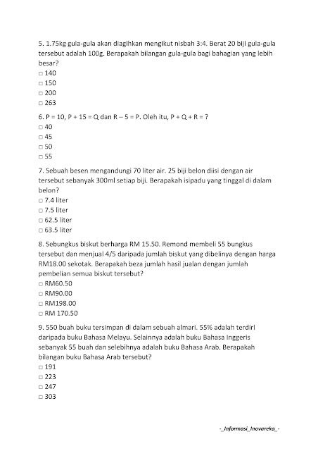Contoh Soalan Spa W19 Image