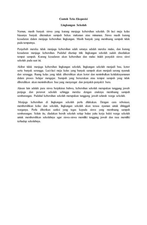 Contoh Teks Eksposisi