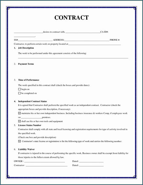 Agreement Template