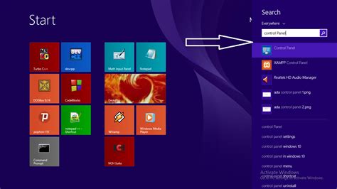 Control Panel di PC Windows 7