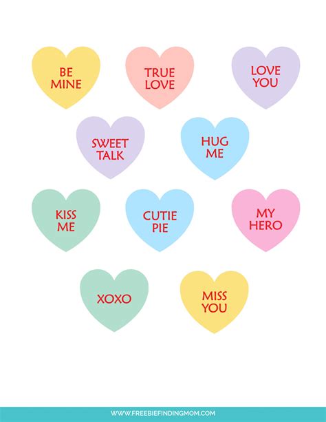 Conversation Heart Printables
