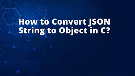 Convert JSON String To C Object