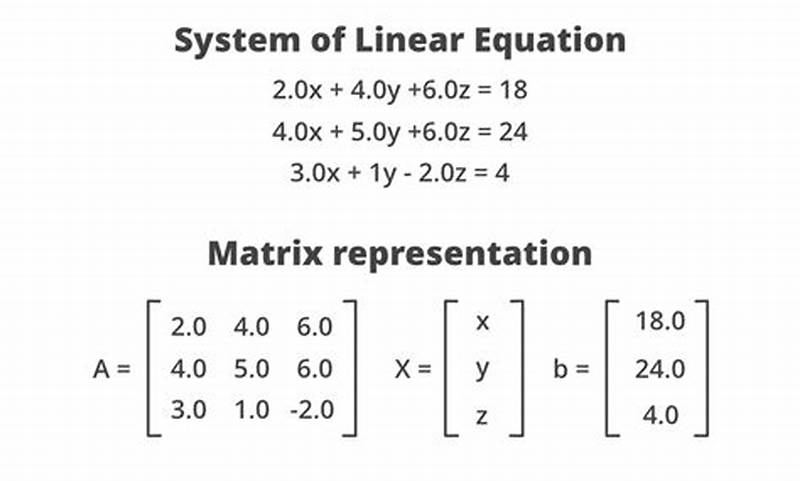 Convert Linear Equations To Matrix Form Calculator