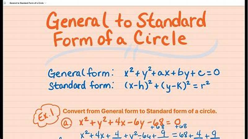 Convert Standard Form To General Form