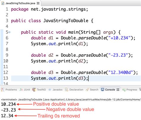 Convert String to double in Java