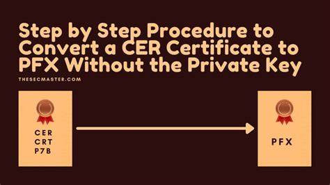 Convert pfx to cer