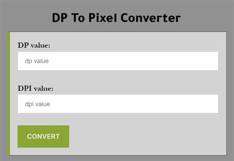 Converting pixels to dp