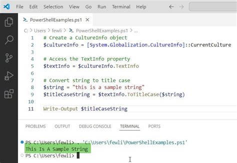 Converting string to title case