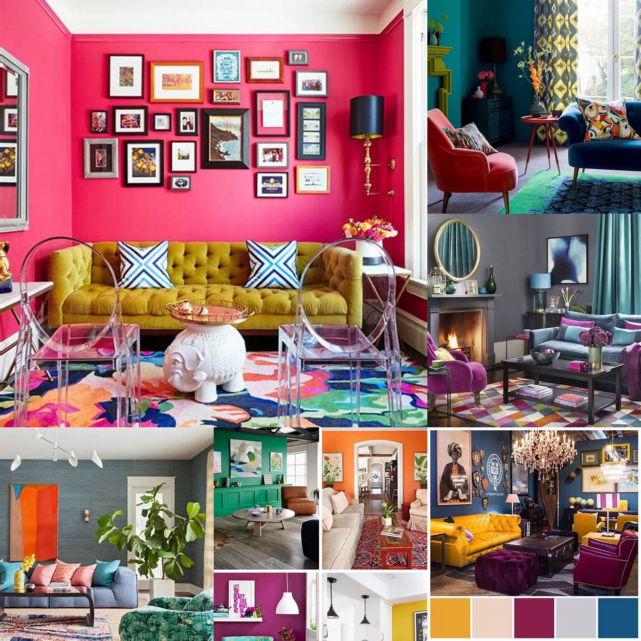 Cool and Bold Color Scheme
