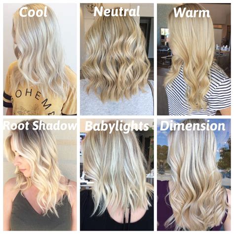 Cool Blonde Hair Color Chart
