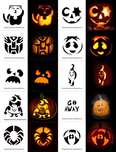 Cool Printable Pumpkin Carving Patterns