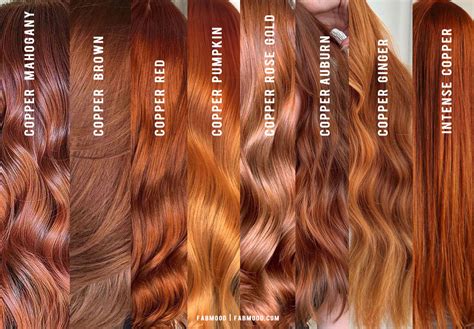 Copper Brown Hair Color Chart