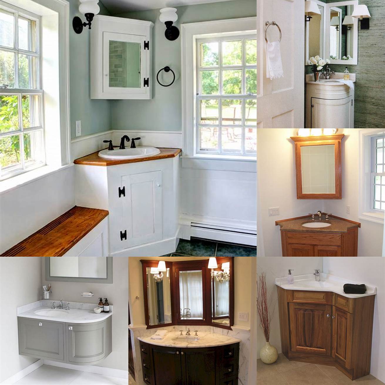 Corner vanities are perfect for small bathrooms and awkward spaces They take up less space than other types of vanities and they can be installed in corners to maximize space They come in different styles and sizes and they can be made of different materials such as wood metal and glass However they provide less storage space than other types of vanities
