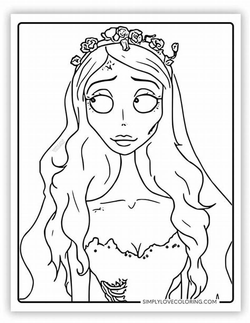 Corpse Bride Coloring Sheet